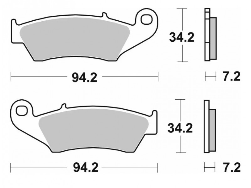 Тормозные колодки SBS Comp Brake Pads, Carbon 694CS